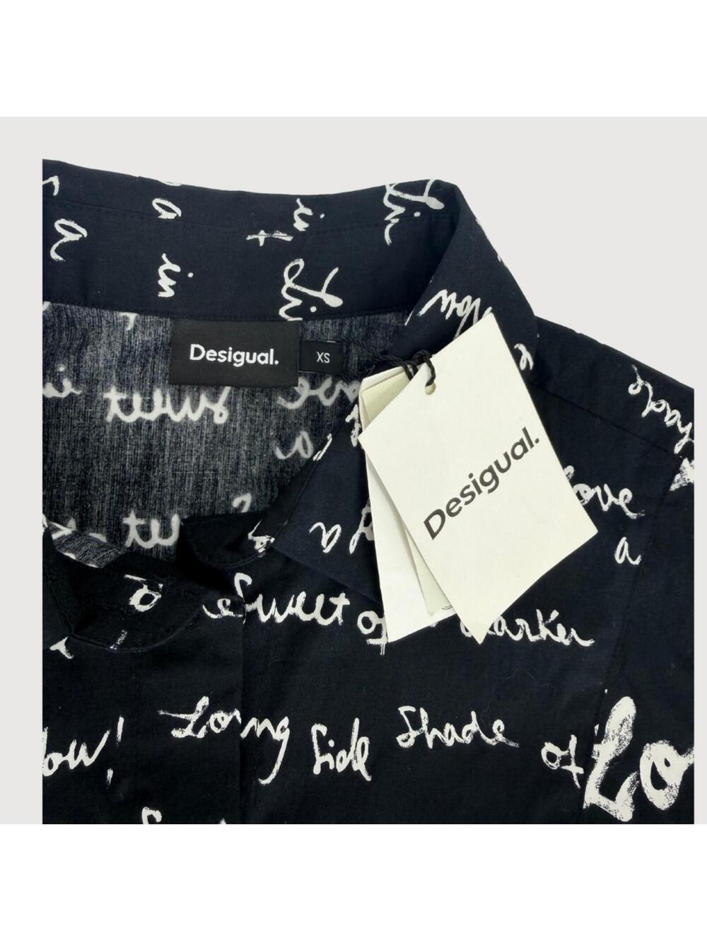 Desigual Salton Message Tunic Dress XS NWT - Picture 4 of 9